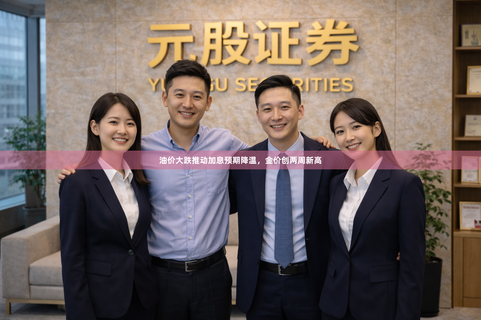 油价大跌推动加息预期降温，金价创两周新高